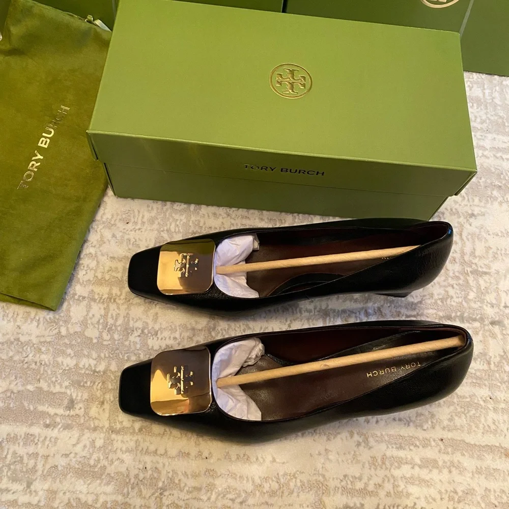 Tory Burch Georgia Wedge Pumps - Picture 10 of 15